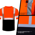 Benutzerdefinierte Logo-Shirt-Ärmelarbeit Hi-Vis-Sicherheits-T-Shirts